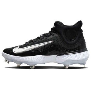Size 12.5 Nike Mens Cleats Alpha Huarache Elite 4 Mid Black Baseball DJ6520-001